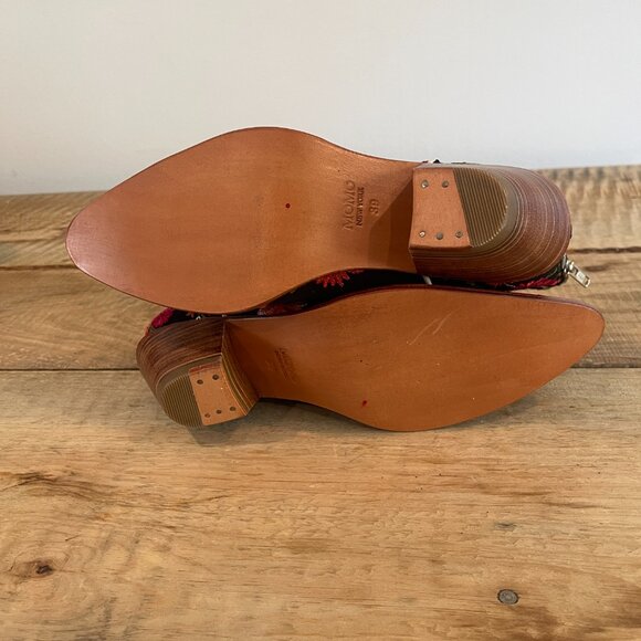 Anthropologie MOMO NEW YORK Embroidered Rose Boots NEW Size 39 - Picture 14 of 14